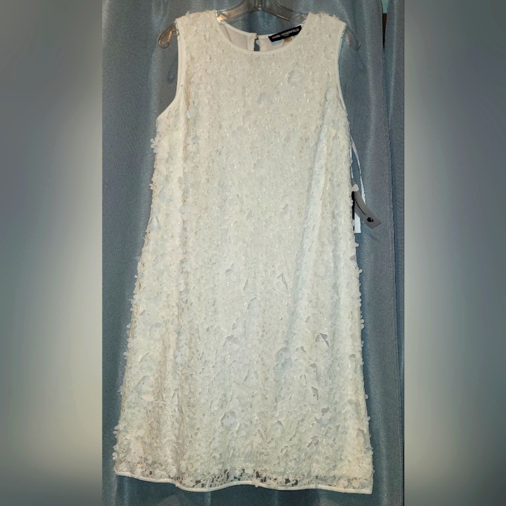 Karl Lagerfield (Paris) Milk White Lace Dress